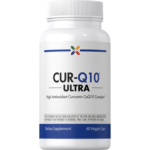 View 1 CUR-Q10 ULTRA High Antioxidant Curcumin CoQ10 Complex is a dietary supplement with 60 veggie caps.
