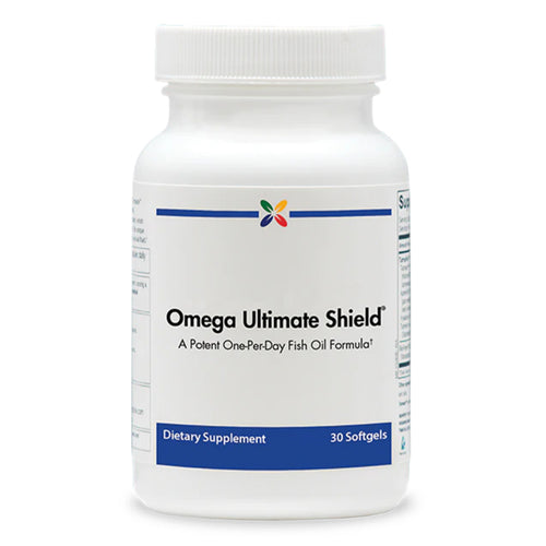 View 1 Omega Ultimate Shield, a potent one-per-day fish oil formula dietary supplement, 30 softgels.