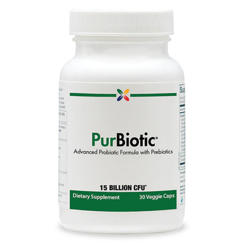 View 1 PurBiotic Advanced Probiotic Formula with Prebiotics, 15 Billion CFU, 30 Veggie Caps. Dietary Supplement.