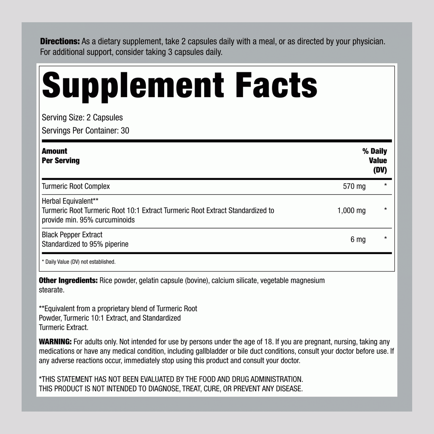Fórmula Curcumin2K®, 60 Cápsulas