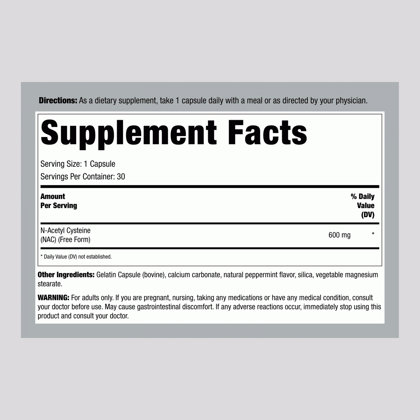 Respa-NAC, 600 mg, 30 Cápsulas